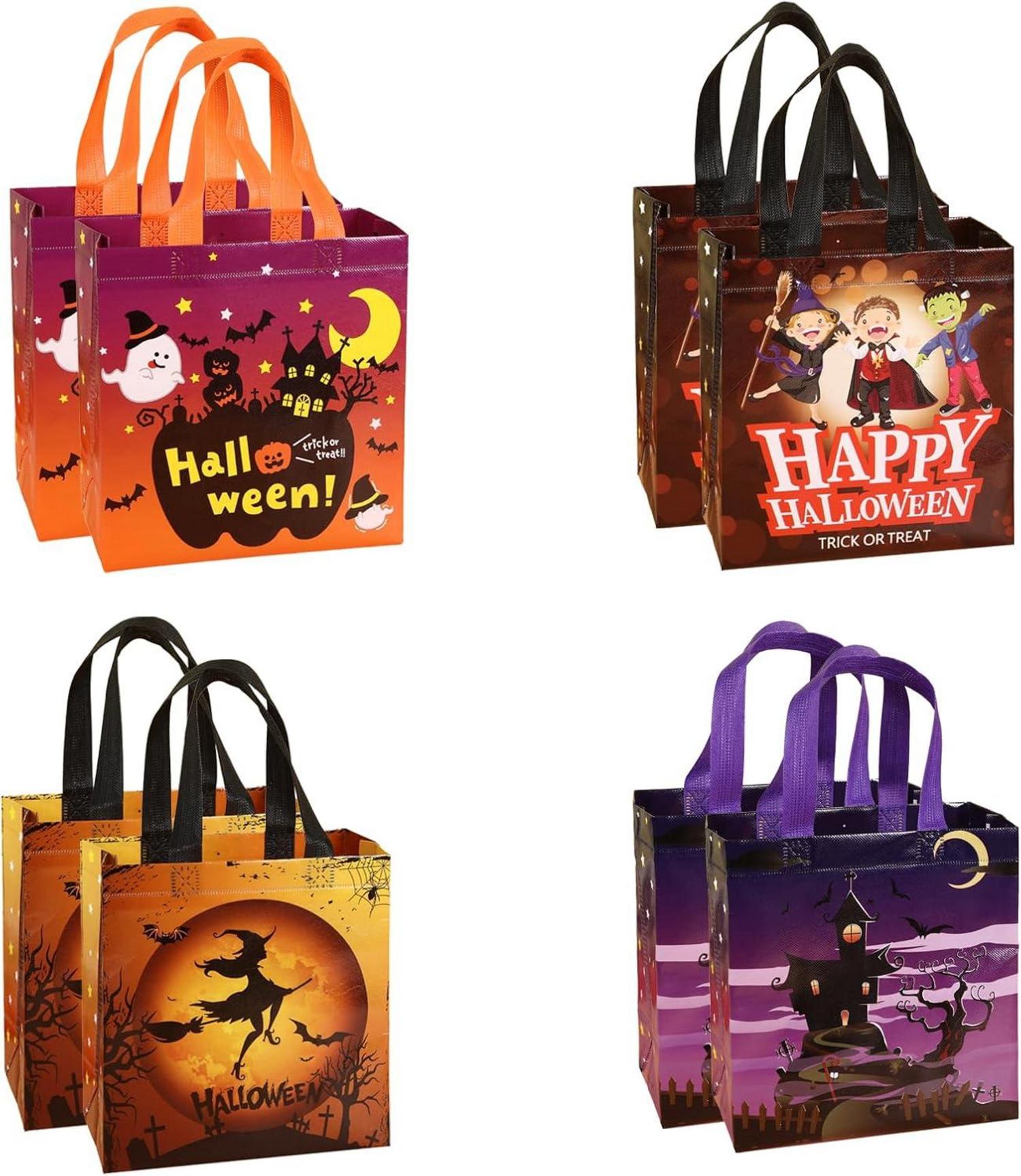 HBell Halloween Treat Bags 8Pcs Party Supplies Goodie Bags