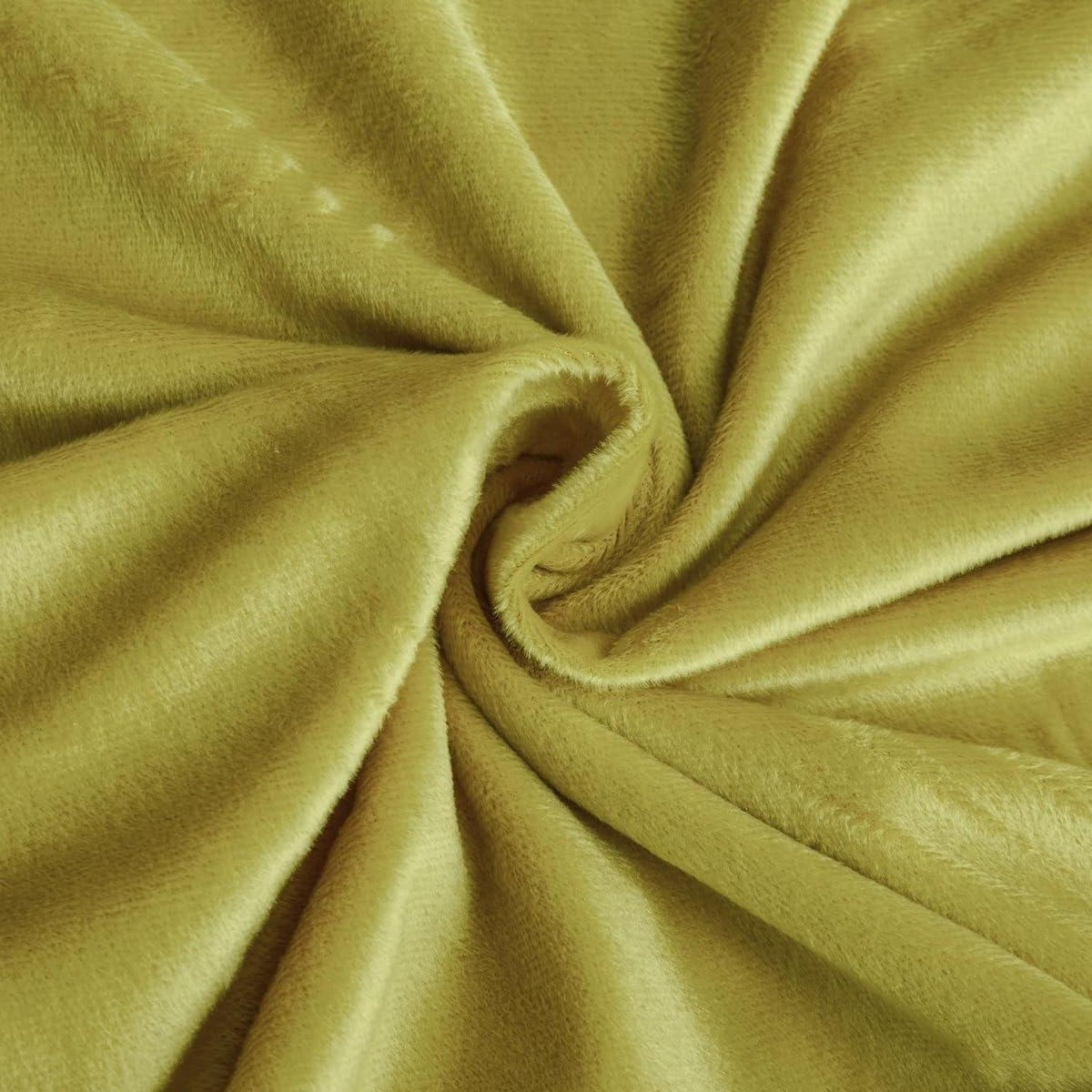 Flauschige Fleece Bettwäsche 135x200 - Gelb Grau 4-teilig