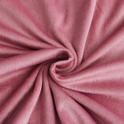 Flauschige Winter Bettwäsche Set Rosa 135x200cm