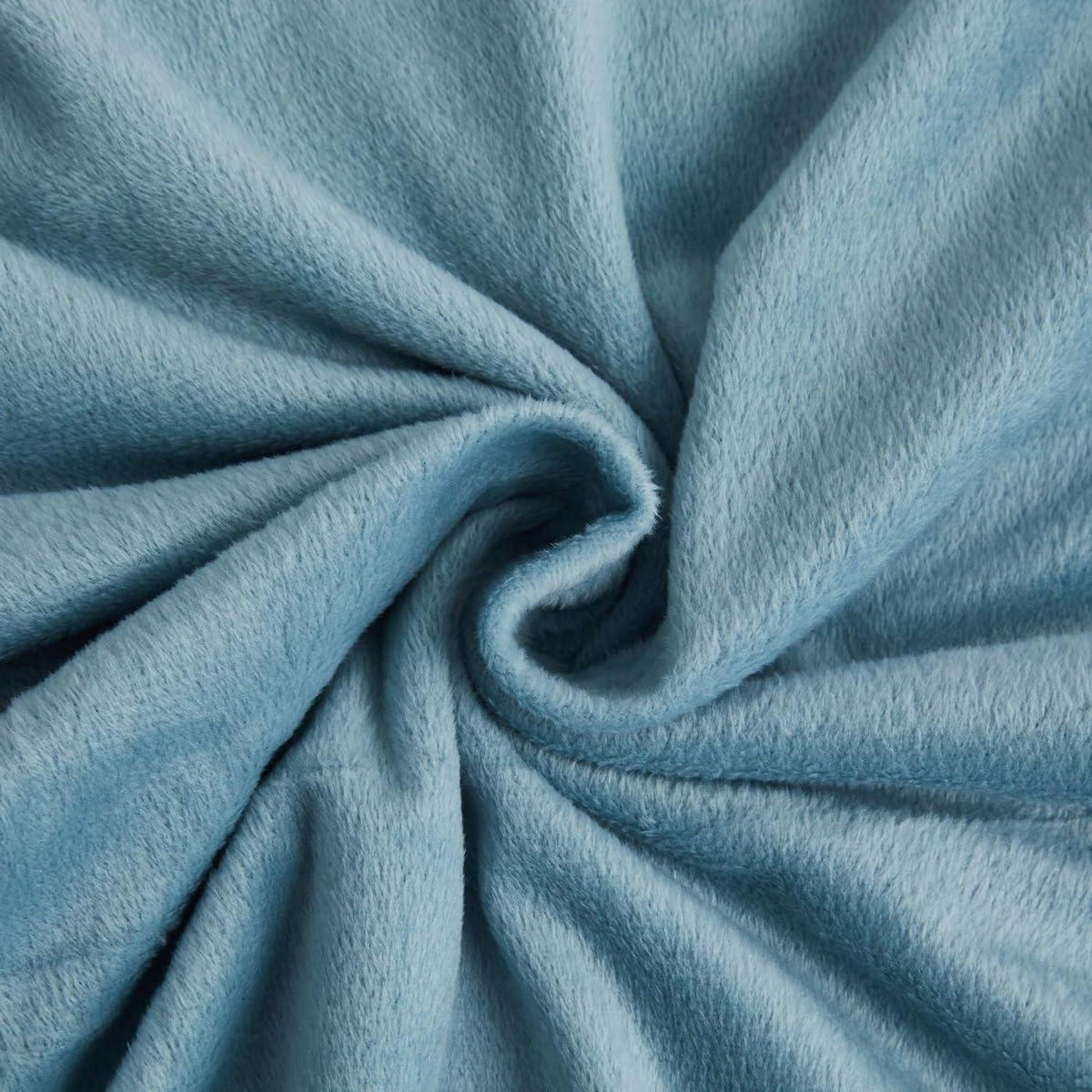 Flauschige Winterbettwäsche Set 135x200cm, Blau & Hellblau