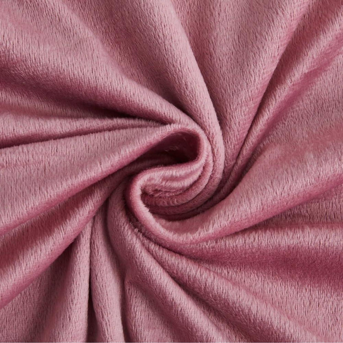 Flauschige Fleece Bettwäsche Set 135x200 Rosa Altrosa Grau