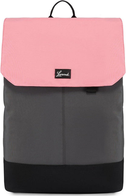 Damen Rucksack 15,6 Zoll Laptopfach Wasserdicht Elegant Hellrosa