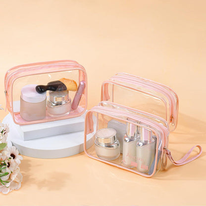 Transp. Kulturtasche 2er Set Kosmetiktasche PVC