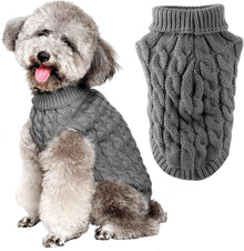 Hundepullover Winter Warmer Strickpullover Kleine Hunde Rollkragen