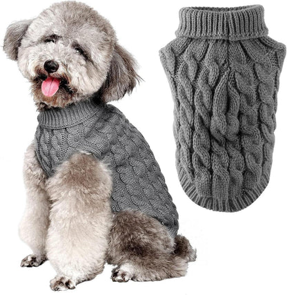 Hundepullover Winter Warmer Strickpullover Kleine Hunde Rollkragen