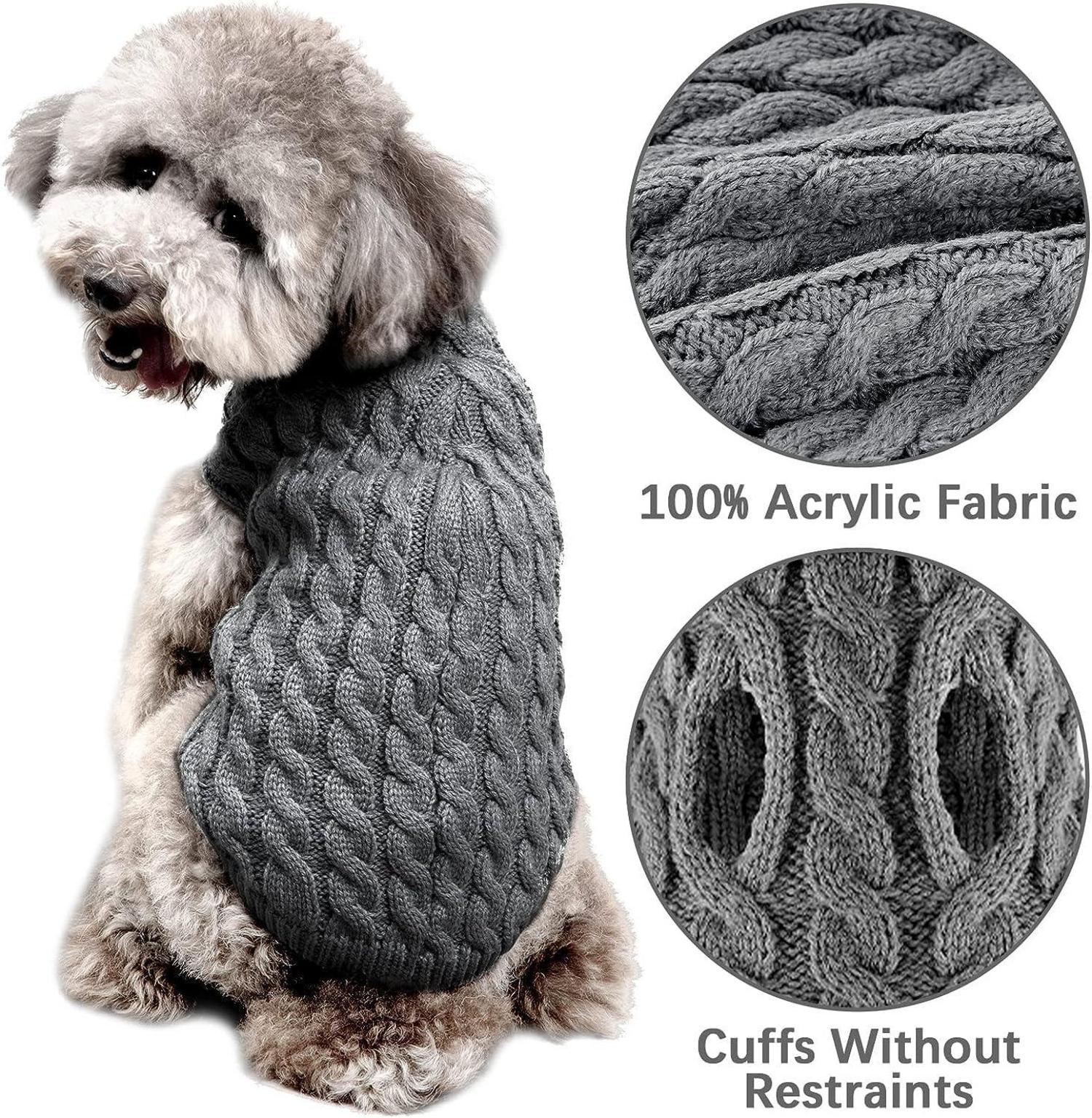 Hundepullover Winter Warmer Strickpullover Kleine Hunde Rollkragen