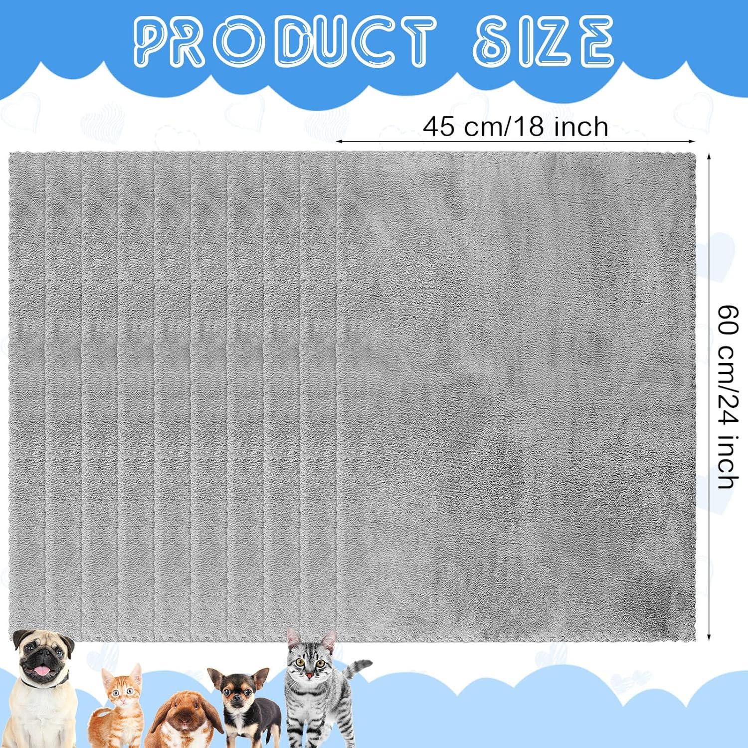 10er Set Wasserdichte Meerschweinchen Decken Grau 18 x 24