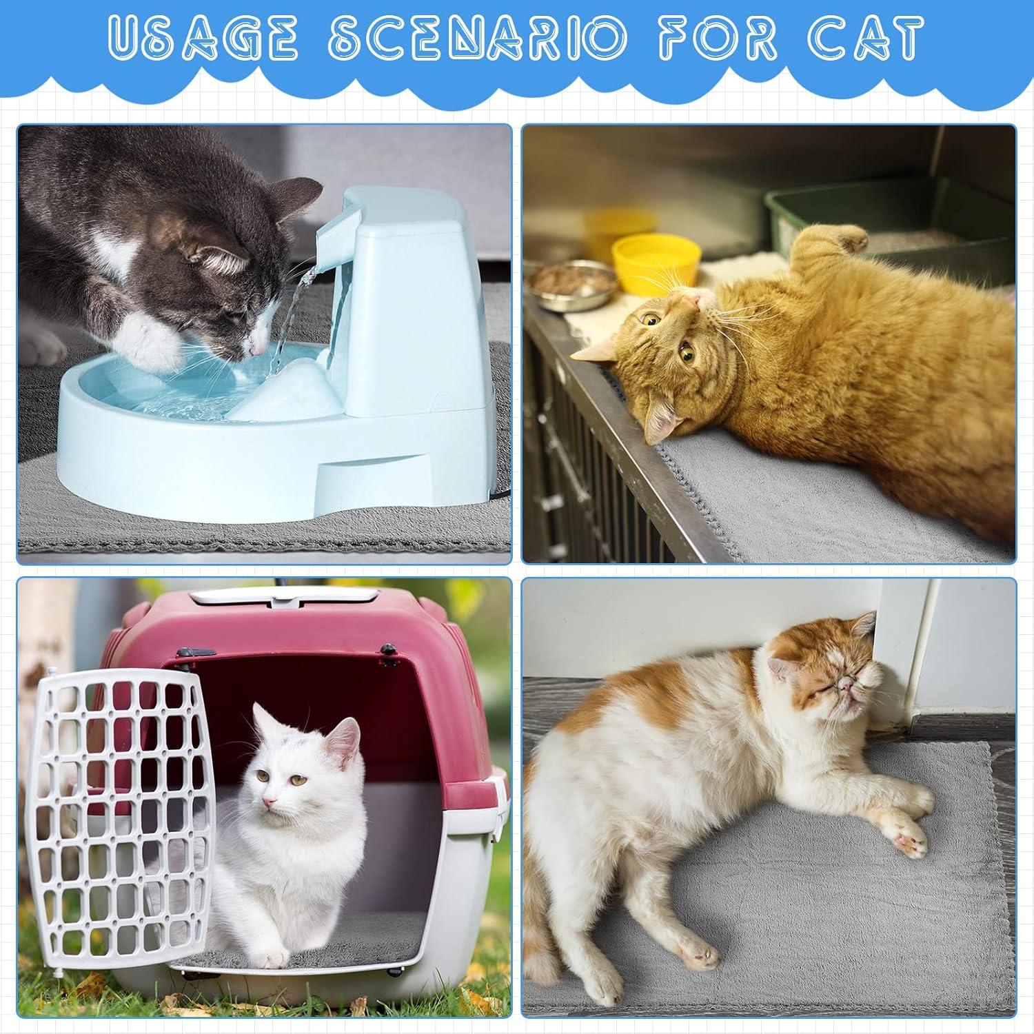 10er Set wasserdichte Meerschweinchen Decken Grau 18x24 Zoll