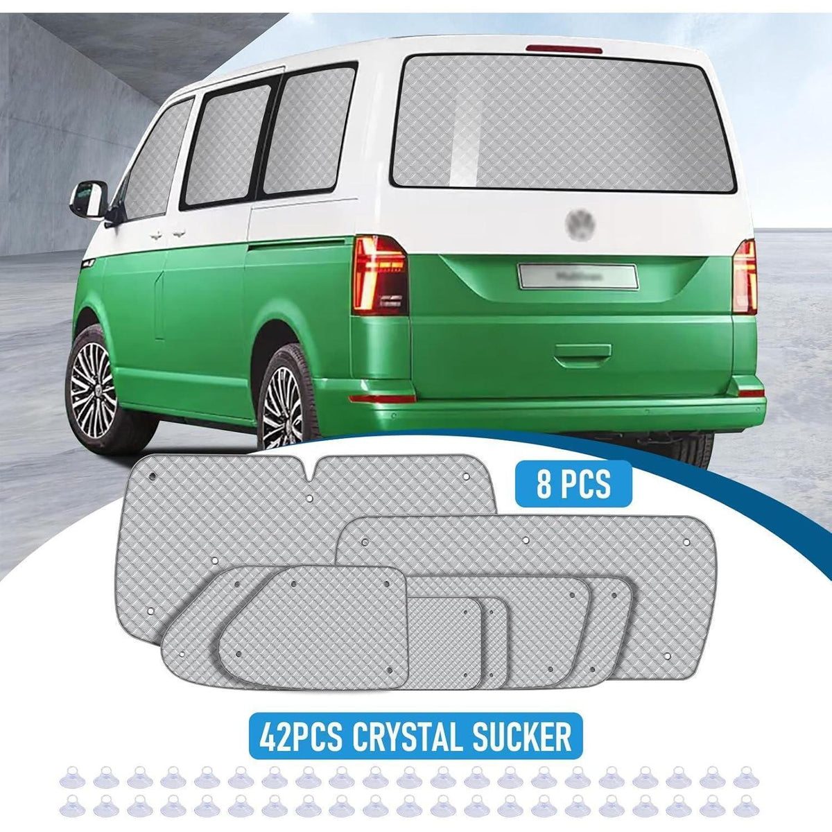 Thermo-Matten Set VW T4 LWB – Sonnenschutz für Wohnmobil & Auto