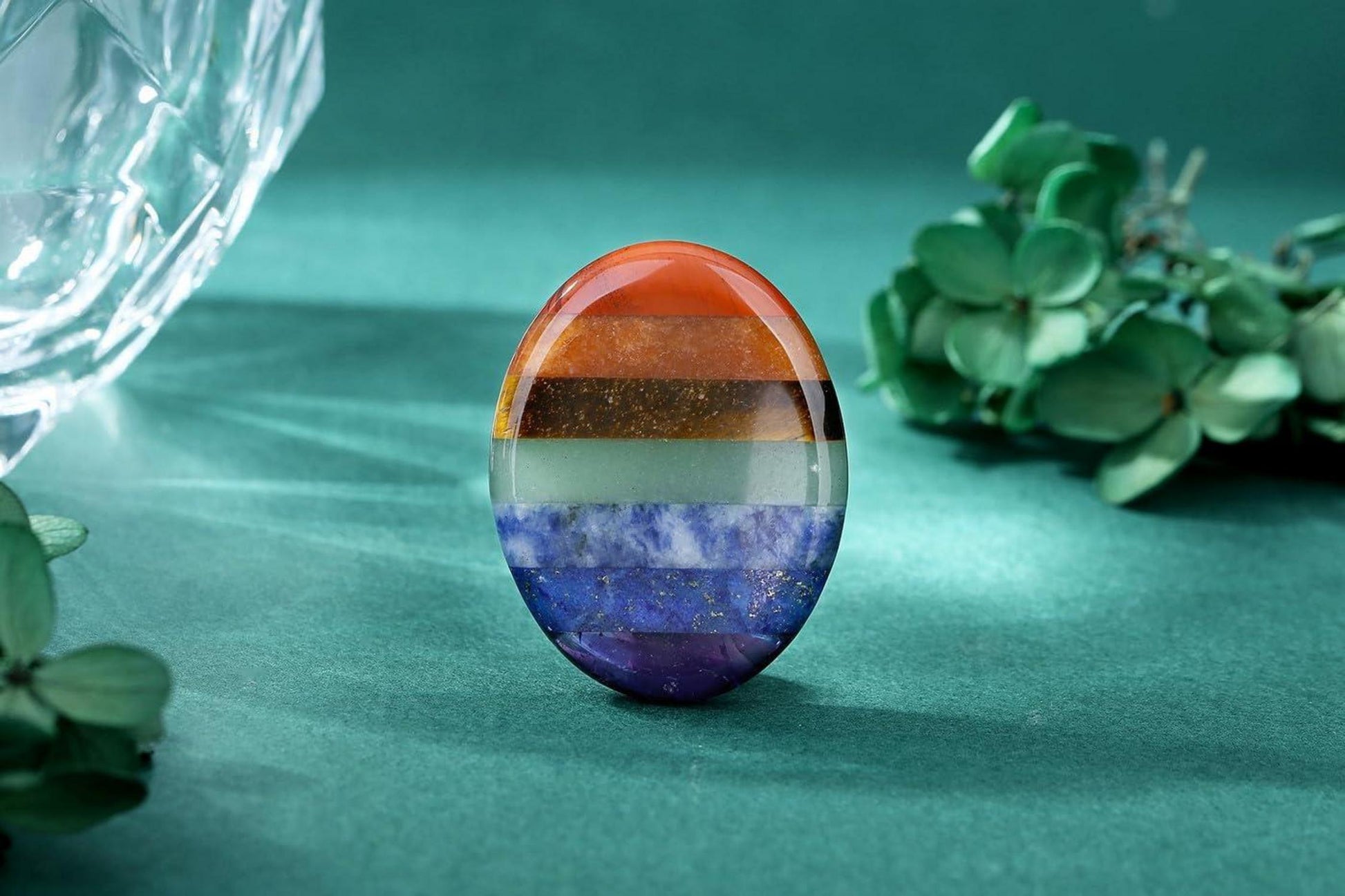 Chakra Kristalle Stein Sorgensteine Oval Heilsteine Meditation Stress