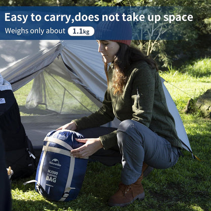 Naturehike Mumienschlafsack Ultra Warm Erwachsene Camping Schlafsack Blau