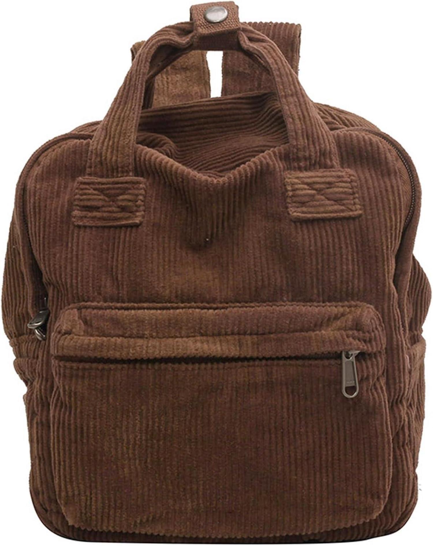 Kleiner Damen Cord-Rucksack für Schule & Reisen