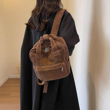 Makukke Cord Rucksack Damen Klein Braun 10L - DIY Dekoration