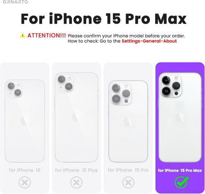 Magnetische Hülle für iPhone 15 Pro Max 6.7 Zoll Silikon