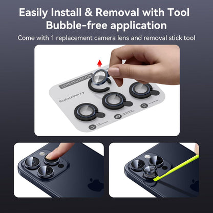 Kameraschutz für iPhone 15 Pro Max/Pro - 9H