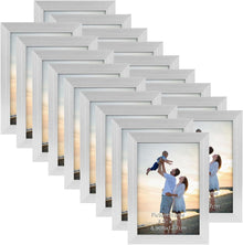 18er Set Bilderrahmen für Wand & Tisch 9x13 cm Silber