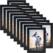18er-Set Bilderrahmen Schwarz für Wand und Tisch 9x13 cm