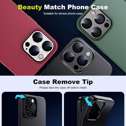 WSKEN iPhone 15 Pro Max Kameraschutz Mattes Aluminium Glas Cover