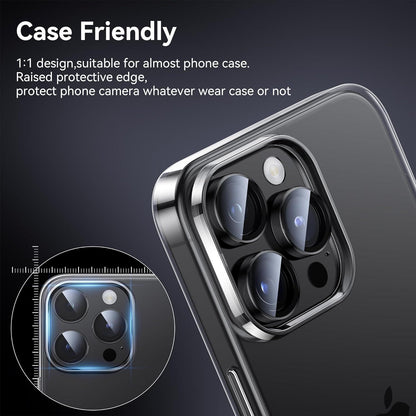 Kameraschutz für iPhone 15 Pro Max/15 Pro - 9H Härte, HD Kratzfest