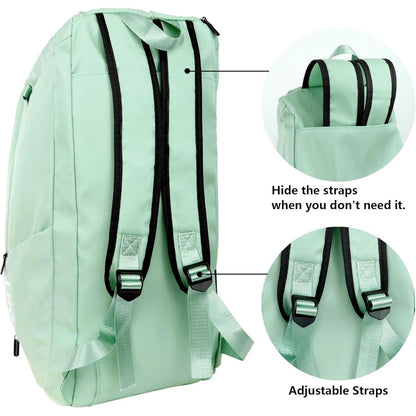 Wasserdichte Sporttasche 40L Rucksack Schuhfach Grün