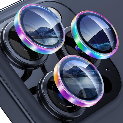 Kameraschutz iPhone 15 Pro Max 9H Härte Glas Folie Schwarz