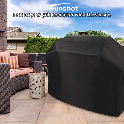 Funshot Gasgrill Abdeckung 420D Oxford-Stoff Wasserdicht UV-beständig 147x61x117