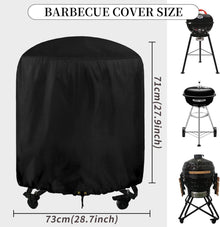 Grillabdeckung Ø 73cm Kugelgrill Runder Abdeckung 420D