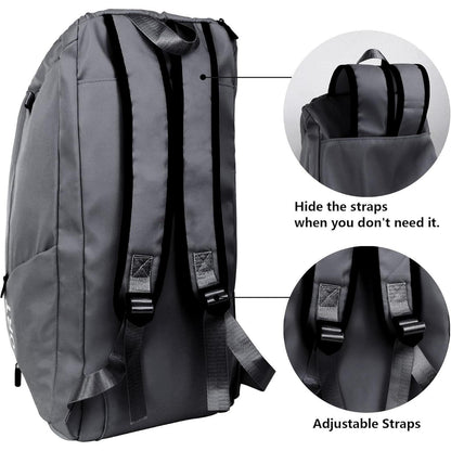 40L Sporttasche Wasserdicht Reisetasche Schuhfach Nassfach Rucksackfunktion