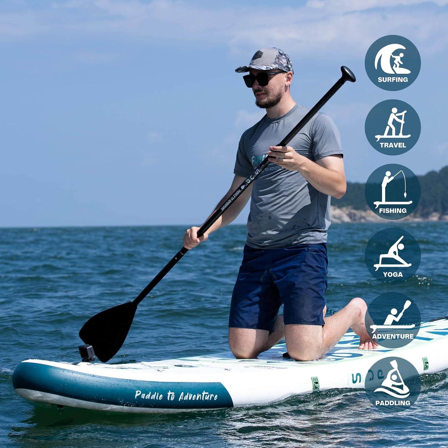 Aufblasbares SUP Board für Yoga, Angeln, Surfen - 350 lbs Traglast