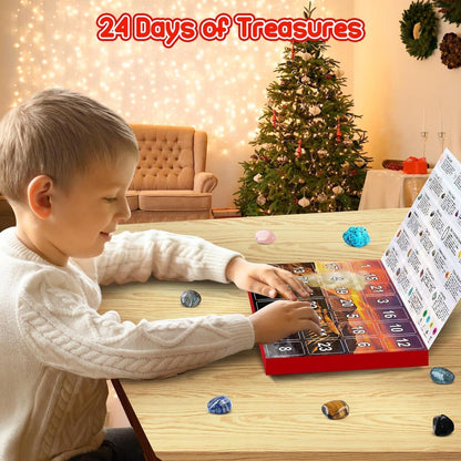 Adventskalender 2024 Kinder Kristalle-24 Tage Natur