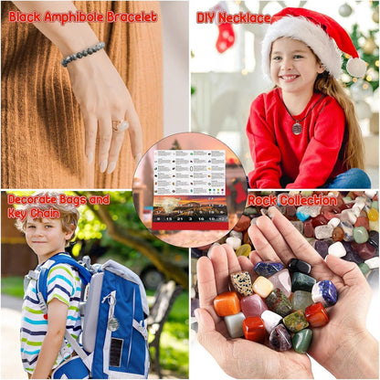 Adventskalender 2024 Kinder Kristalle-24 Tage Natur