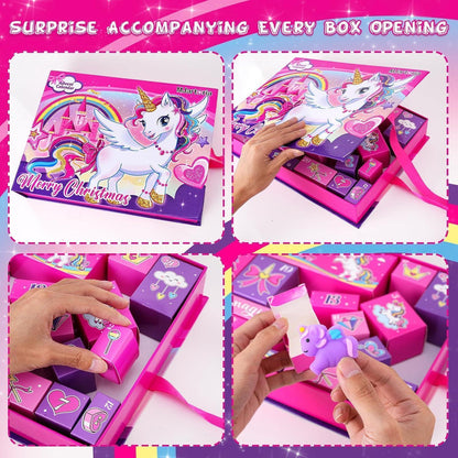 Adventskalender 2024 Mädchen 24-Tage Weihnachts Countdown