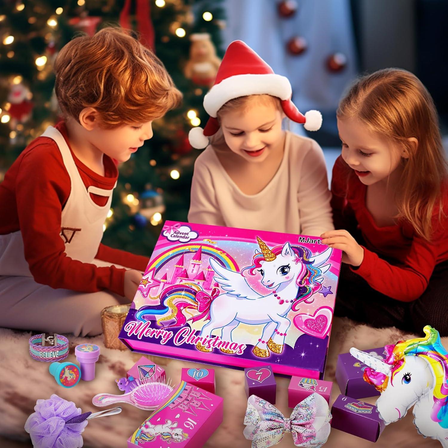 Adventskalender für Mädchen 24-Tage Weihnachts Countdown Geschenke