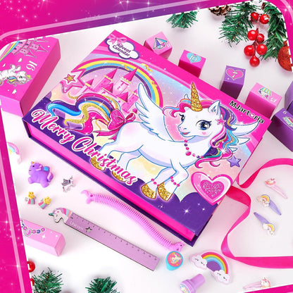 MJARTORIA Adventskalender 2024 24-Tage Weihnachts Countdown für Mädchen