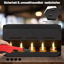 Teelichtheizung für 10 Teelichter | Metall Schwarz