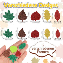 Herbst Bastelset Kinder 500 Stück Ahornblatt Aufkleber