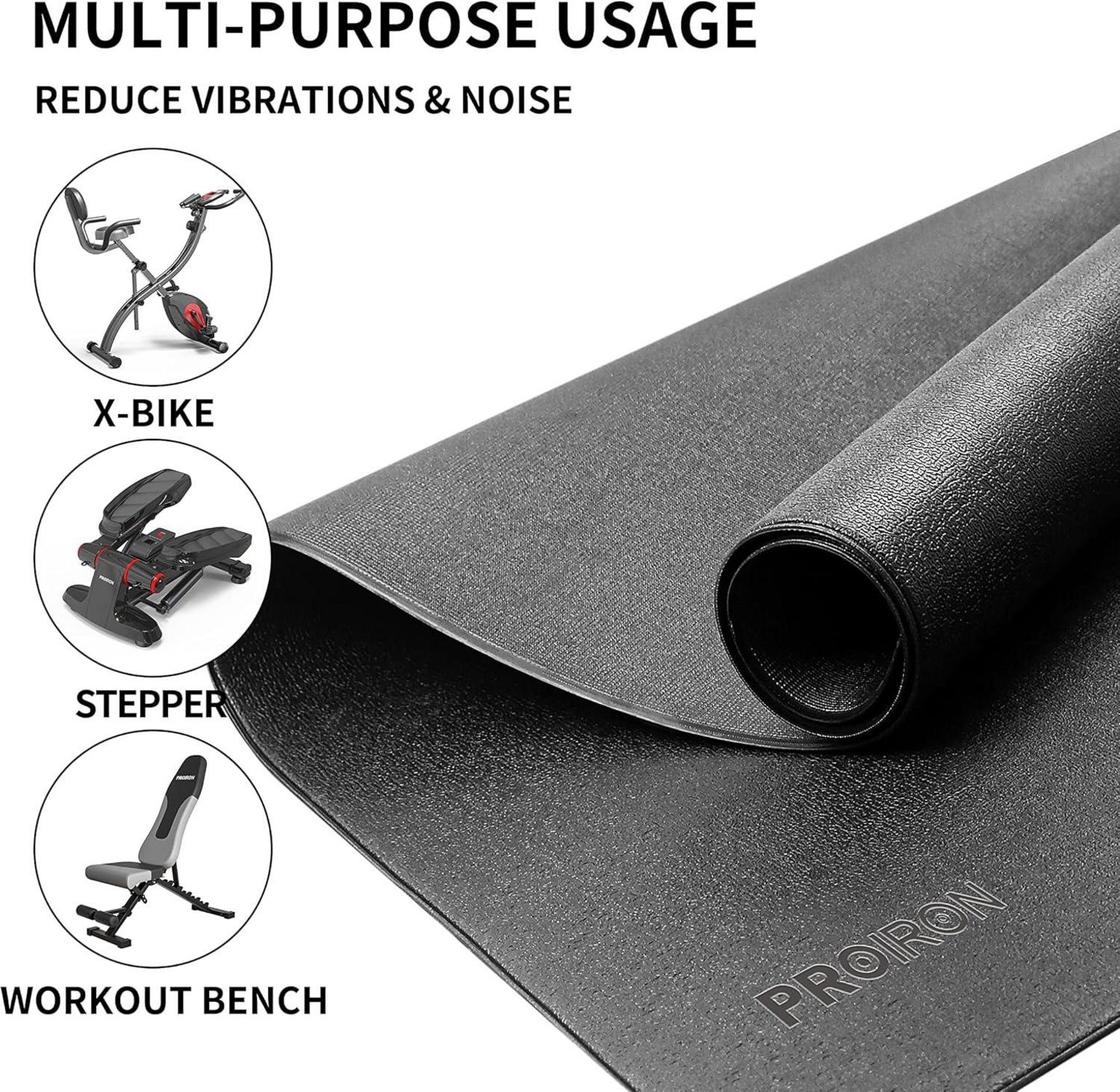 Bodenschutzmatte Fitnessgerät 5mm Dicke, Laufband Unterlegmatte Yoga