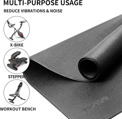 Bodenschutzmatte Fitness 5mm für Laufband Cross Trainer Yoga 115x80cm