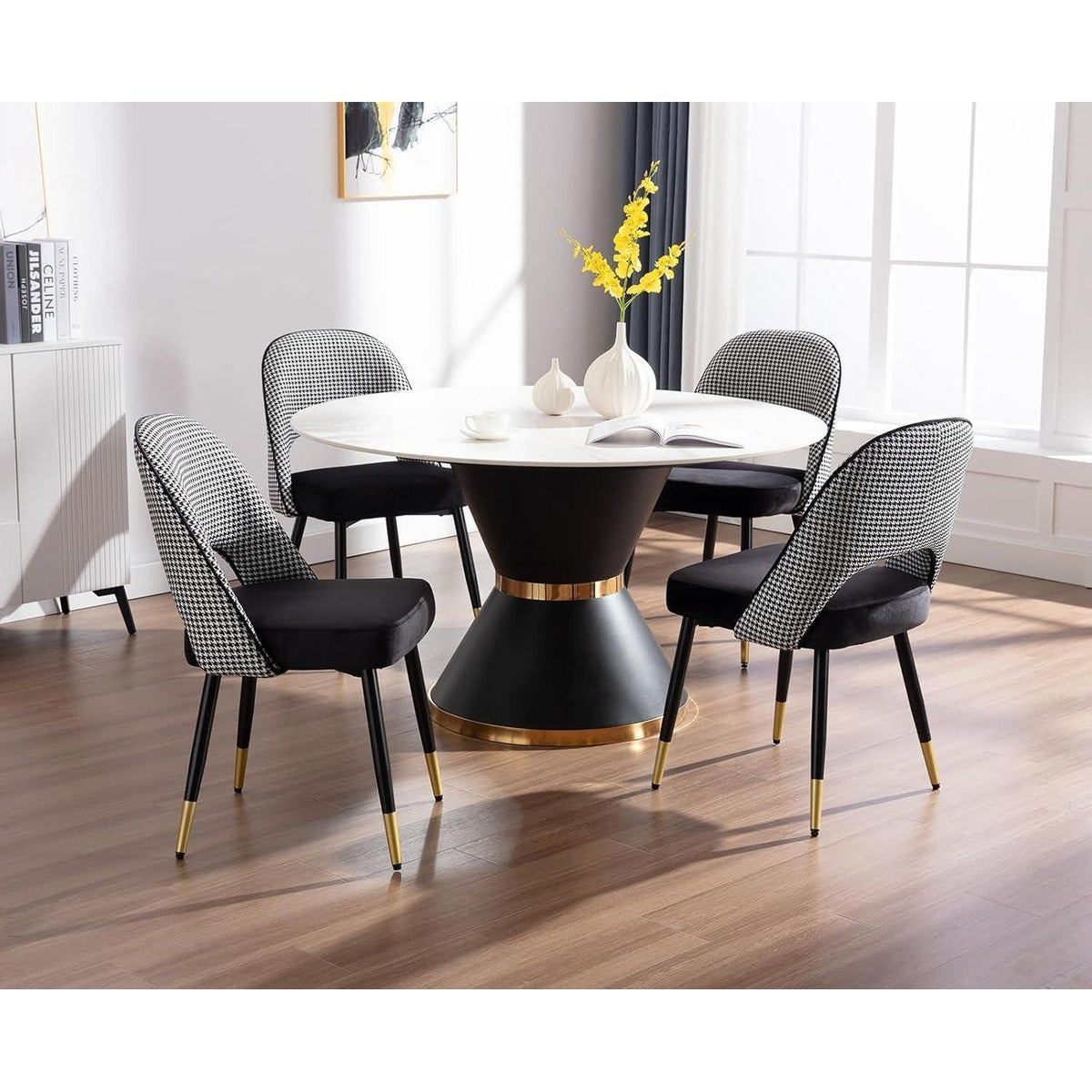 Samt Esszimmerstühle 4er Set – Modern & Komfortabel