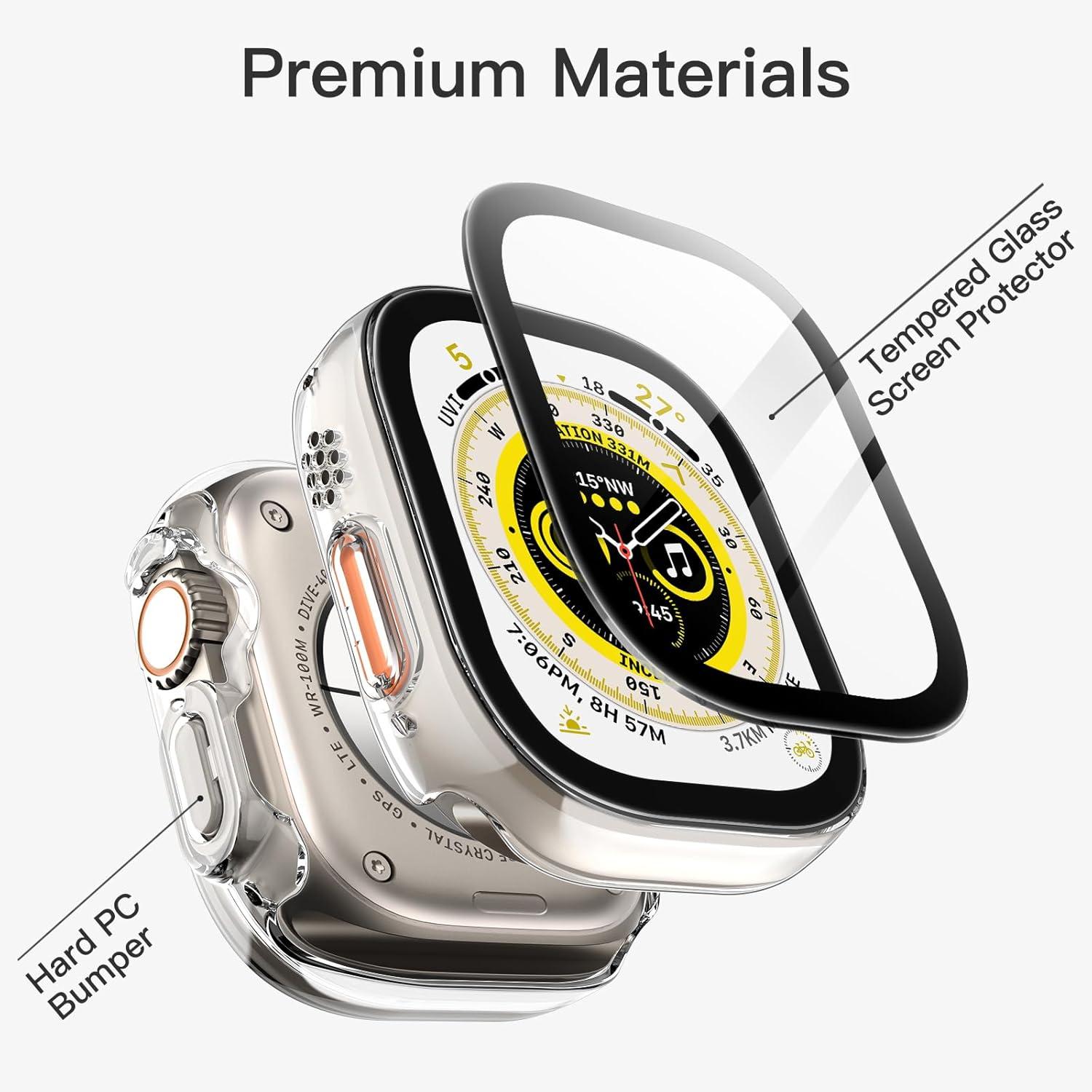 Displayschutz Hülle Apple Watch Ultra 2/1 49mm Gehärtetes