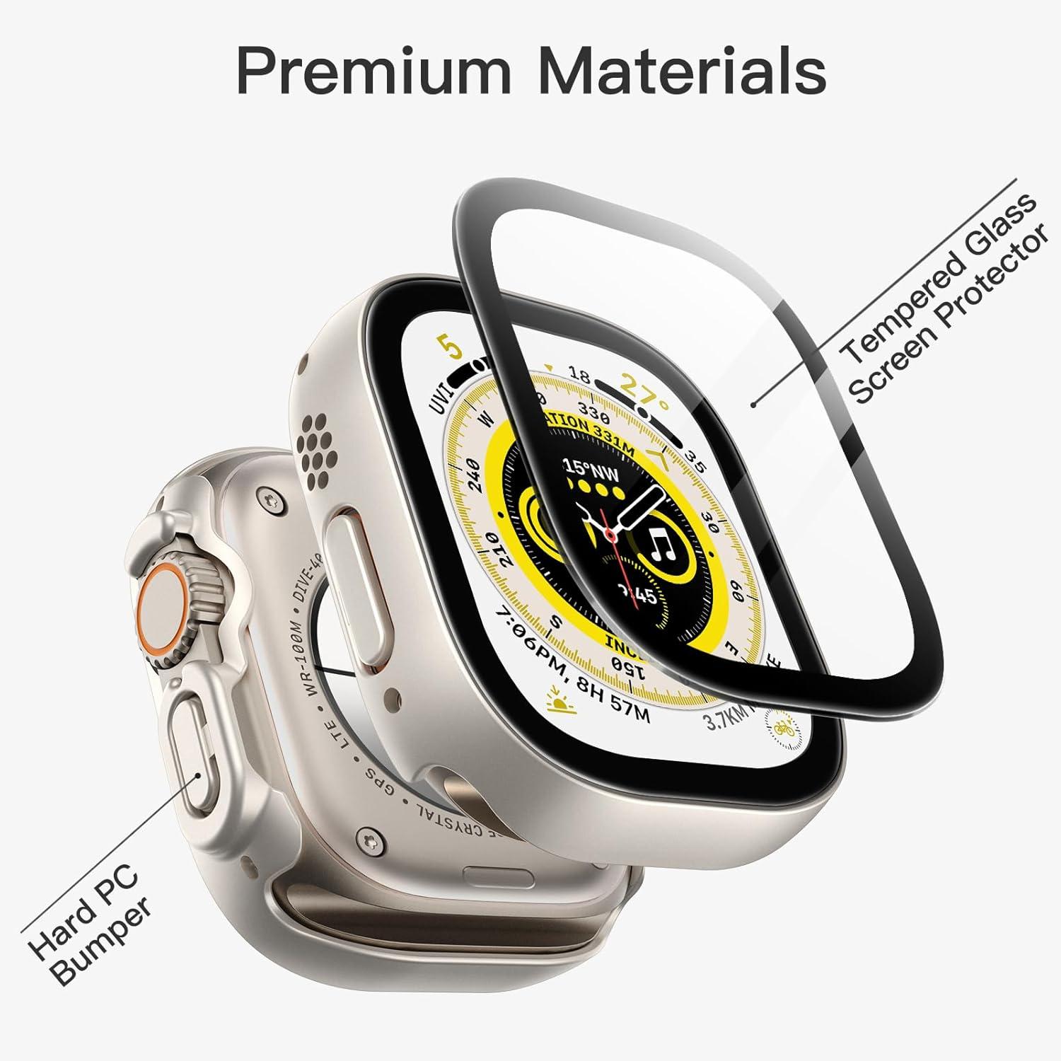 JETech Apple Watch Ultra 2/1 49mm Schutzhülle mit