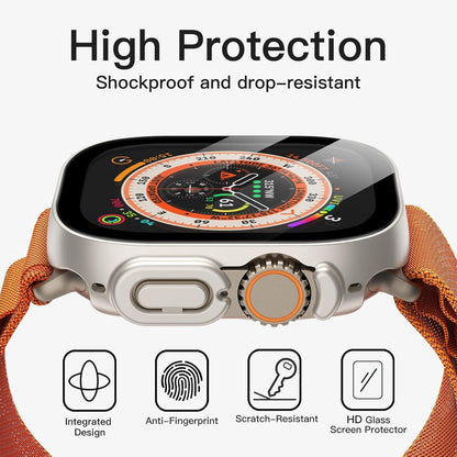 Schutzhülle Displayschutz Apple Watch Ultra 2/1 49mm Gehärtetes Glas 2