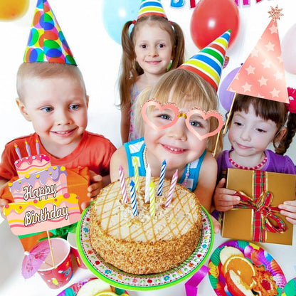 Fotobox Accessoires 33-tlg. Geburtstag Frauen Vintage Roségold Glitzer Karneval