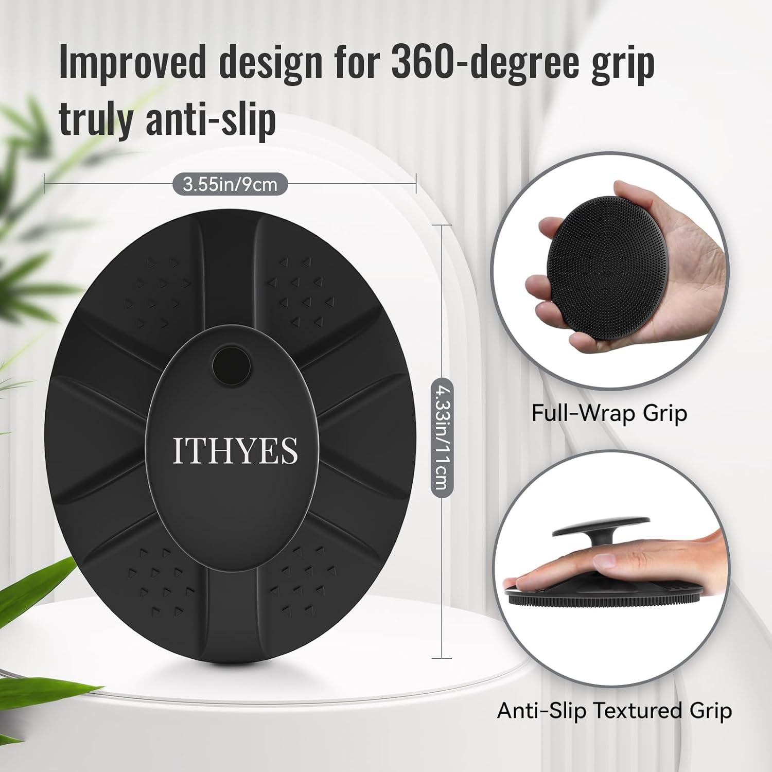 Silikon Duschbürste Body Scrubber Massagebürste Schwarz