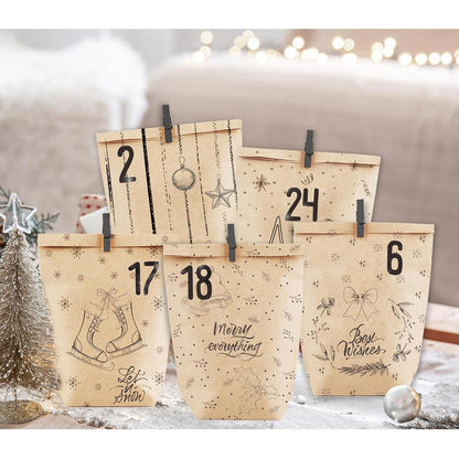 Adventskalender zum Befüllen 24 Weihnachtskalender Geschenk