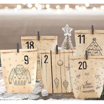 Adventskalender zum Befüllen 24 Weihnachtskalender Geschenk