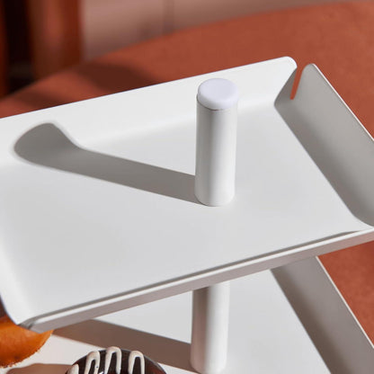 Weiß Metall Obst Etagere 3 Etagen Servierplatte für Dessert, Kuchen, Gebäck