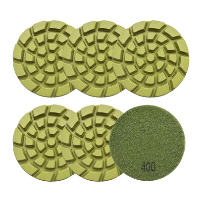 Diamant Beton Polierpads 6er Set 4 Zoll #400 Harzbindung