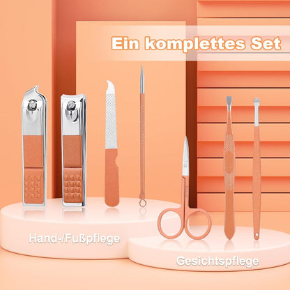 Maniküre Set Edelstahl Nagelknipser Nagelhautentferner Pediküre Set