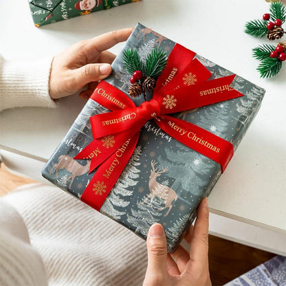 3er Weihnachtspapier Vintage Set 15m Weihnachten Geschenkpapier